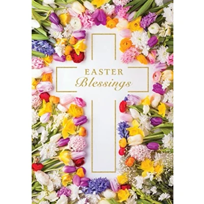 Image of Easter Card Open Floral 7 x 5 inches Regal Publishing