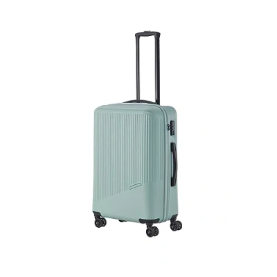 Image of travelite 4 wheel hard shell suitcase medium 65 litres, luggage series BALI: ABS trolley with TSA combination lock, 67 cm