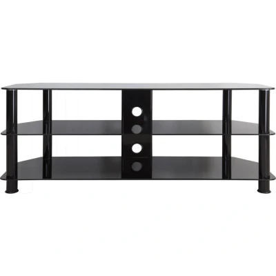 Image of AVF Universal Black Glass and Legs TV Stand For up to 60 TVs