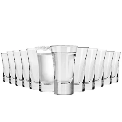 Image of Krosno Vodka Glasses Set of 12 Pieces 45 ml Shot Collection Ideal for Home, Restaurant, Events &amp; Parties Dishwasher Safe