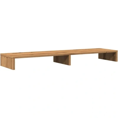 Image of vidaXL Monitor Stand Artisian Oak 100x27x10 cm Engineered Wood