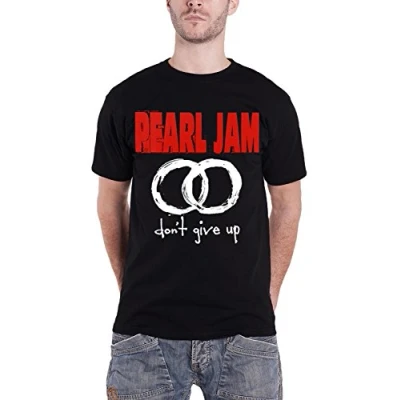 Image of Pearl Jam T Shirt Dont Give Up Circles Band Logo Official Mens Black M