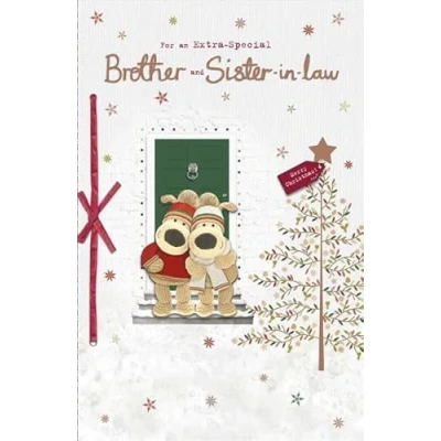 Image of Hallmark Boofle Brother and Sister in Law Christmas Card for an Extra Special