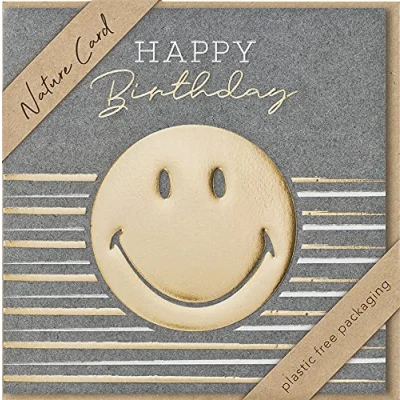 Image of bsb Birthday Card Nature Sustainable Cards with Envelope Women &amp; Men Greeting 15.5 x cm