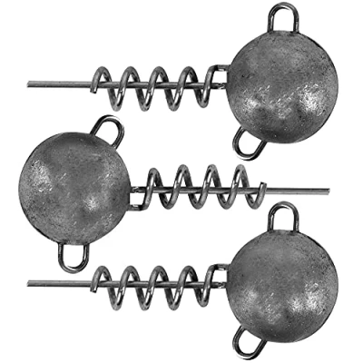 Image of Fox Rage Corkscrew Round Jig Heads 5g x 3pc head