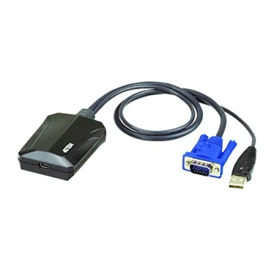 Image of ATEN CV211 Portable Laptop USB Console Crash Cart Adapter with File Transfer Black