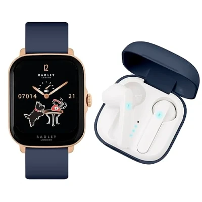 Image of Radley Series 20 Smart Ink Rectangle Calling Watch with True Wireless Earphones RYS20 2156 TWS