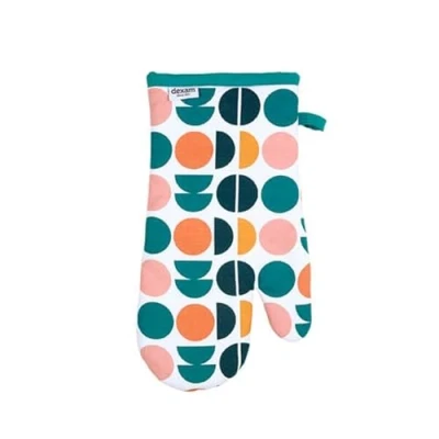Image of Dexam Recycled Cotton Retro Spot Gauntlet Teal