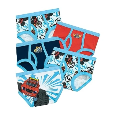Image of Blaze and the Monster Machines Boys Underwear 5 Pack Multipack Trucks Briefs 3 4 Years Multicolor