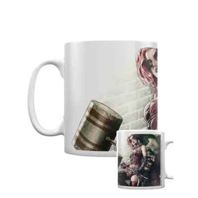 Image of DC Comics MG24430 Batman Harley Quinn Pose Ceramic Mug, Multi Colour, 7.9 x 11.00 9.3 cm