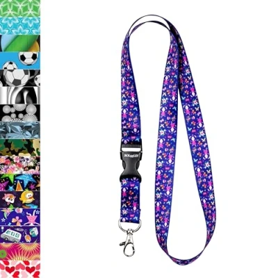 Image of Rolseley Lanyard neck strap with BUNNY for id badge holder metal clip