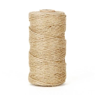 Image of 100M Jute Twine Natural 2mm String Cord Wedding Decoration Crafts Party Supplies