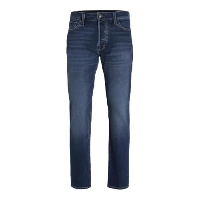 Image of JACK&amp;JONES PLUS Men&#039;s Jjimike Jjicon I.k. Sq 026 Pls Jeans, Blue Denim, 46W x 32L