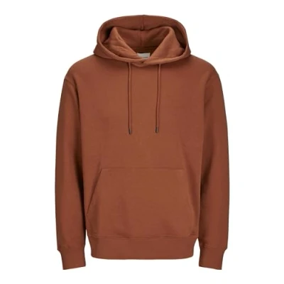 Image of JACK &amp; JONES Men&#039;s Jjestar Basic Sweat Hood Noos Sweatshirt, Mocha Bisque, L
