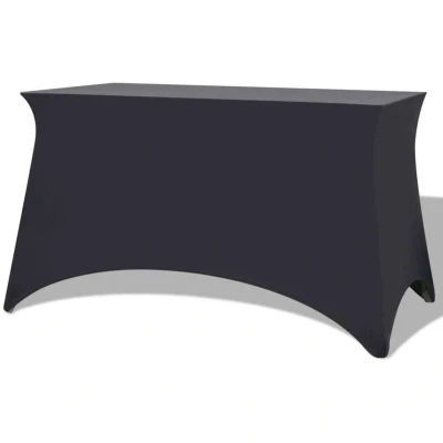Image of vidaXL Stretch Table Slipcovers 2 pcs 120x60,5x74 cm Anthracite