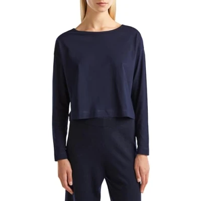 Image of United Colors of Benetton Women&#039;s 31vkd104i M/L T Shirt, Night Blue 016, L