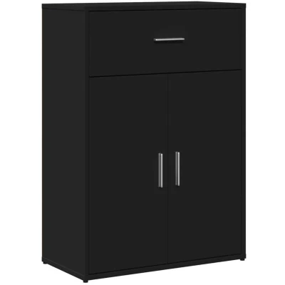 Image of vidaXL Sideboard Black 60x30x84 cm Engineered Wood