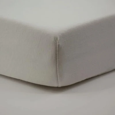 Image of BabyCalin Fitted Sheet 60x120x15cm White OEKO TEX certified