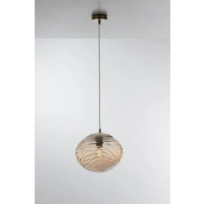 Image of Nereide Globe Glass Ceiling Pendant, Champagne, E27