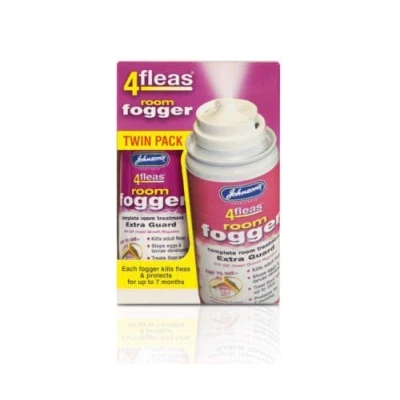 Image of Johnson&#039;s 4Flea 4Fleas 4 Flea Household Spray &amp; Room Fogger Foggers (Twin Pack Fogger)