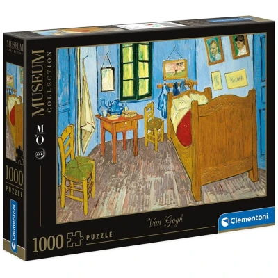 Image of Clementoni Collection 39616, Van Gogh Bedroom in Arles Museums Puzzle for Children and Adults 1000 Pieces, Ages 10 Years Plus, Multi Coloured