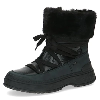 Image of CAPRICE Women&#039;s 9 26214 41 Mid Calf Boot, Black (Black Comb), 6 UK