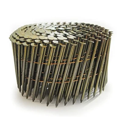 Image of Tacwise 1518 Galvanised Flat Top Coil Nails Type 2.1 / 35 mm, Ring Shank, 16 Inclined, Wire Collated, Pack of 14,400