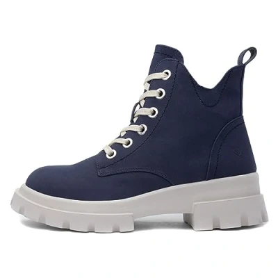 Image of Heavenly Feet Litesoles Clea Womens Navy Boot Size 5 UK Blue
