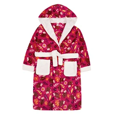 Image of Undercover Kids Hedgehog Dressing Gown 18C616 Pink 5 6 Years