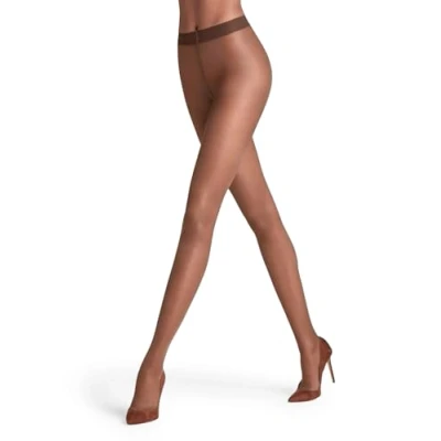 Image of FALKE Women&#039;s Seidenglatt 15 DEN W TI Sheer Plain 1 Pair Tights, Brown (Espresso 5188), M