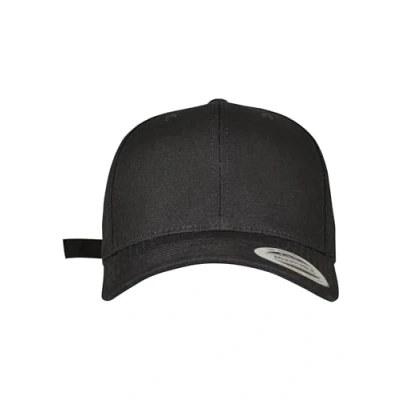 Image of Flexfit Kappe 6 Panel Curved Metal Snap, black, One Size, 7708MS