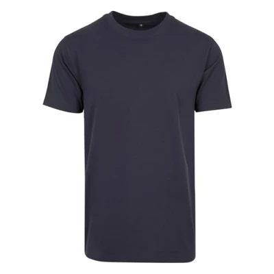 Image of Build Your Brand Men&#039;s T Shirt Round Neck Navy XL