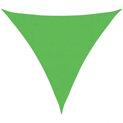 Image of vidaXL Sunshade Sail 160 g/m² Light Green 4.5x4.5x4.5 m HDPE