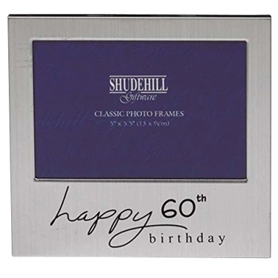Image of 5&quot; x 3&quot; Happy 60th Birthday Photo Frame Occasion Gift Present 72260
