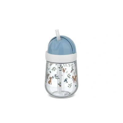 Image of Mepal Straw Cup Mio Little Dutch, Toddler from 9 Months, Leak Proof Drinking Bottle for Toddlers, Dishwasher Safe &amp; BPA Free, 300 ml, Forest Friends