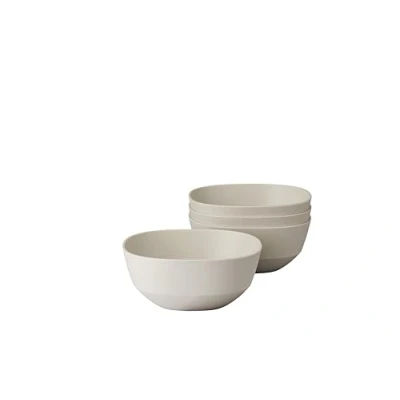 Image of Mepal Serving bowl 4 pieces Silueta Dishwasher &amp; microwave resistant Salad Tapas bowls Tableware 750 ml Nordic white