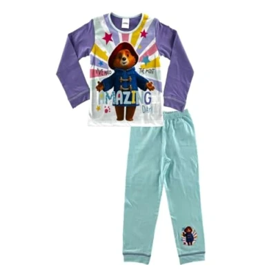Image of Paddington Bear Girls Amazing Day Pyjamas. Ages 18 Months To 5 Years (3 4 Years) Multicolor