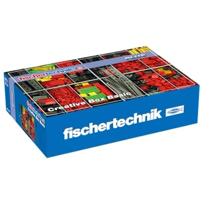 Image of fischertechnik (PLUS 554195 Creative Basic a large selected contents: 630 components, base plate, box 1000 and the flexible storage system, multicoloured