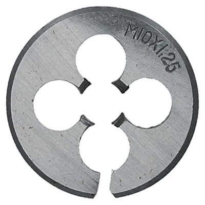Image of Metric MM M10 x 1.25 Split Die Threading Tool Thread Cutter 25mm Tungsten Steel