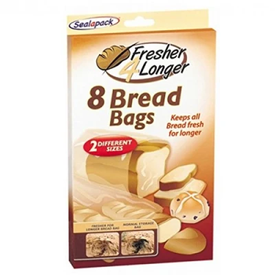 Image of Sealapack SAP1041 READY TO USE FRESHER 4 LONGER BREAD BAGS, PACK OF 8, Clear, 24.5 cm*14.0 cm*2.0 cm