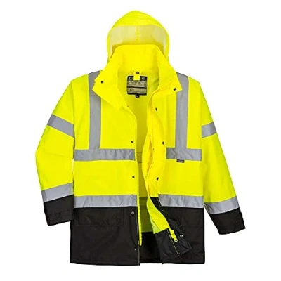 Image of Portwest Hi Vis Executive 5 in 1 Jacket, Size: 4XL, Colour: Yellow/Black, S768YBR4XL