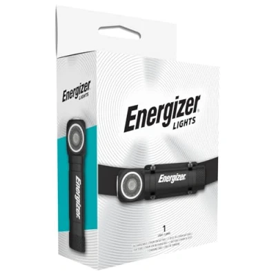 Image of Energizer Hybrid LED Head Torch Rechargeable or Battery Powered, Powerful Bright Headlamp, Water Resistant Headlight for Camping, Outdoor Lights and Running, USB Charging Cable Included