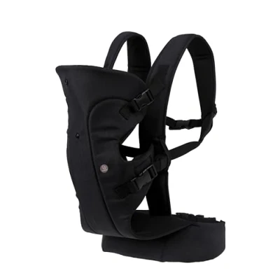 Image of Dreambaby Journey Baby Carrier 3 Way Facing for Newborn &amp; Older Babies 3.5kg 15kg / 7.5 lbs 33 Black. Features Wider Base Better Hip ergonomics