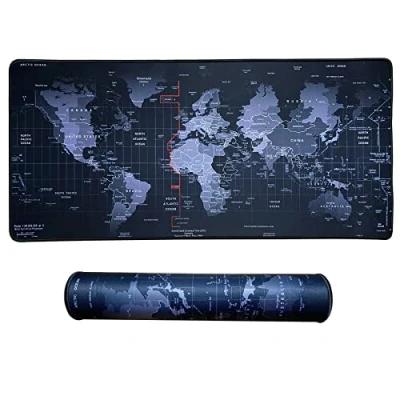 Image of Jahosin Large Gaming Mouse Pad with Stitched Edges,[27.5x11.8In] Extended Non Slip Natural Rubber Base for Gamer/Desktop/Office/Home (70x30 DiTuk)