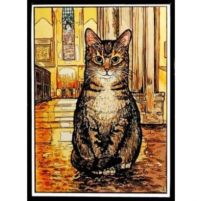 Image of HENSITA Static Window Cling in a Doorkins Magnificat Design