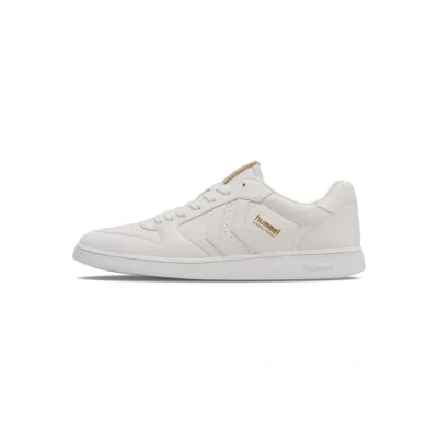 Image of Hummel Handball Perfekt Unisex Trainers, Size: 10.5, White Imitation leather/ textile