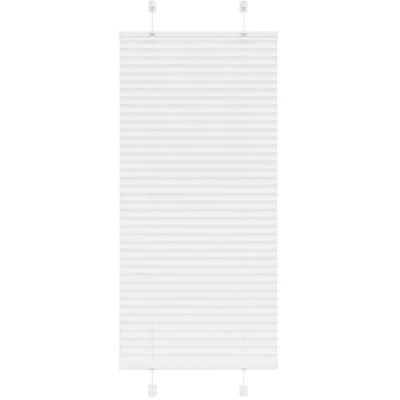 Image of vidaXL Pleated Blind White 65x150 cm Fabric Width 64.4 Polyester