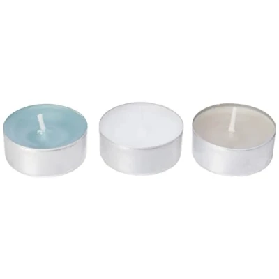 Image of Spaas 24 Scented Tealights Assorted Colours, 4.5 Hours, Cotton Blossom