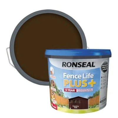 Image of Ronseal Fence Life Plus Country Oak 9L