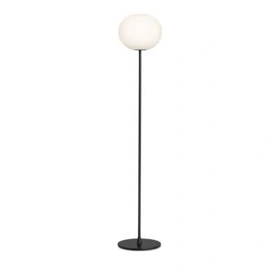Image of Flos Glo Ball F2 Floor Lamp Matt Black/Opal